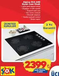 ALPİNA GLS 640 SİYAH CAM OCAK